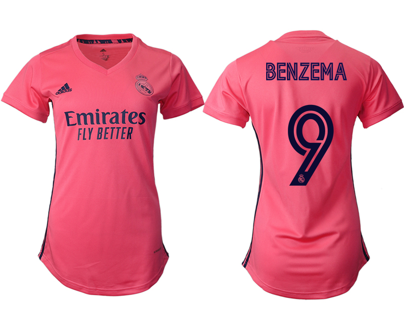 2021 Real Madrid away aaa version women #9 soccer jerseys->women soccer jersey->Women Jersey